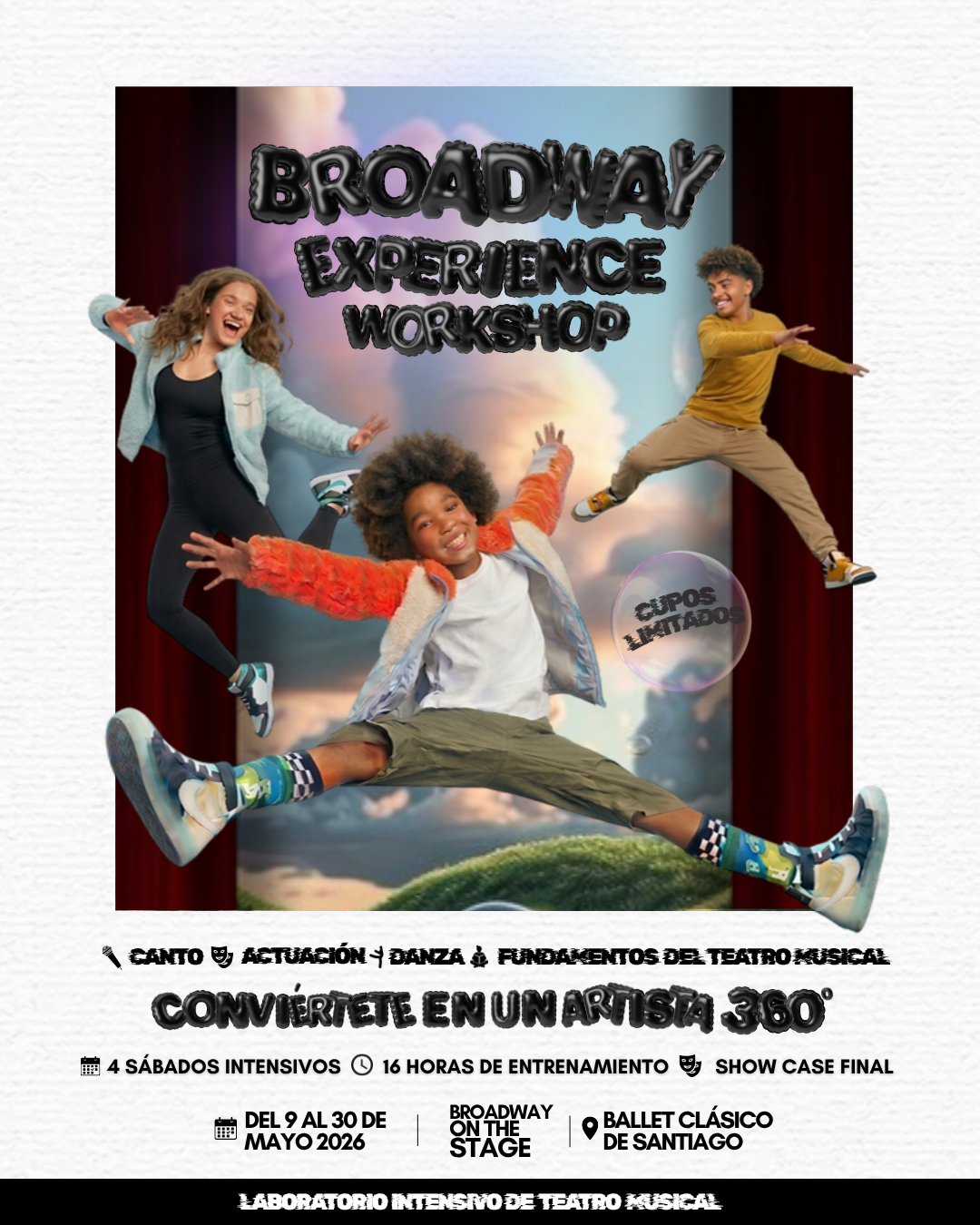 Broadway Experience Workshop 2026 – Pago total del programa